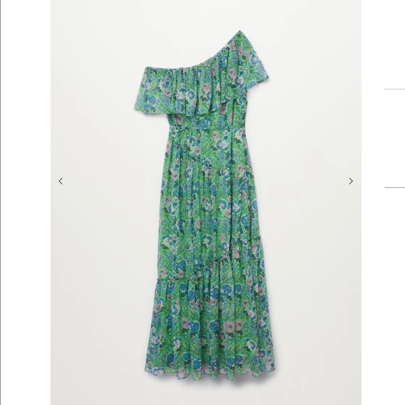 Mango Ruffle Printed Dress - Picture 6 of 8